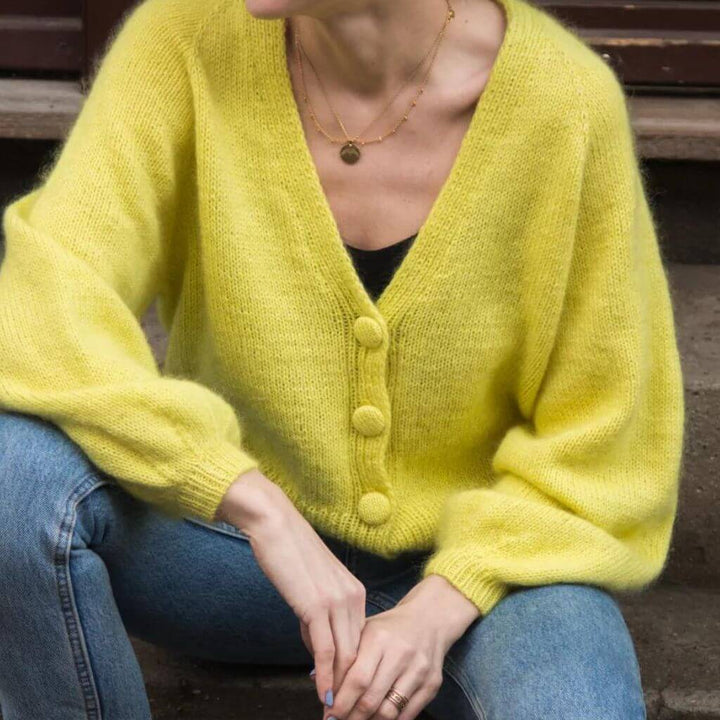 PetiteKnit Pattern Leichter Balloncardigan Strickanleitung - PetiteKnit (Heft) bei bei bei bei bei bei bei Lieblingsgarn