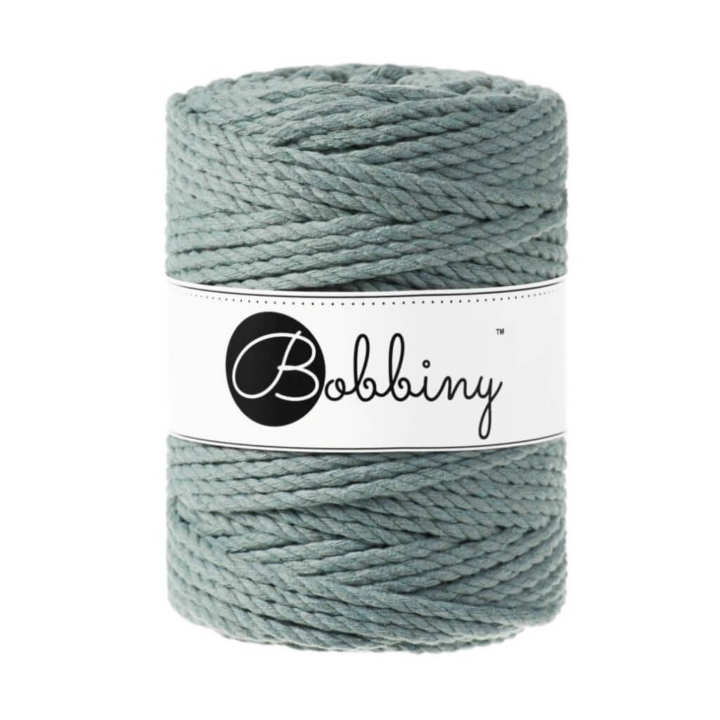 Bobbiny Makramee Garn 5 mm x 100 m gedreht, Farbe Laurel – Baumwolle bei Lieblingsgarn