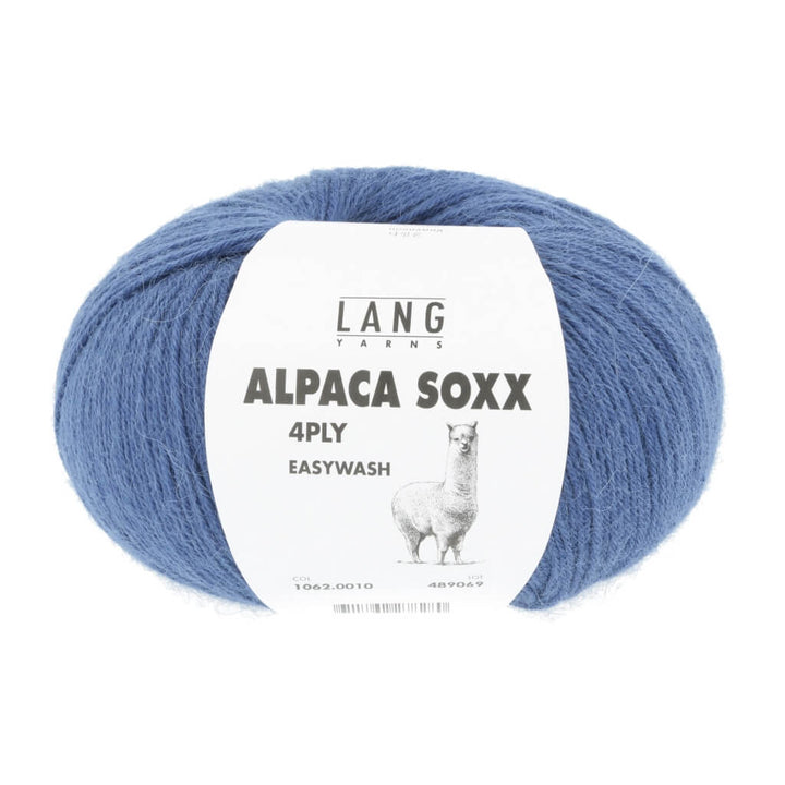 Lang Yarns Alpaca Soxx 4-fach - 100g, Farbe 1062.0010 Blau – Alpaka und Polyamid bei Lieblingsgarn