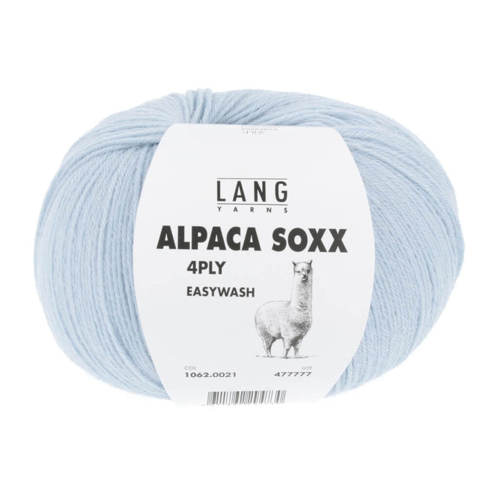 Lang Yarns Alpaca Soxx 4-fach - 100g, Farbe 1062.0021 Hellblau – Alpaka und Polyamid bei Lieblingsgarn