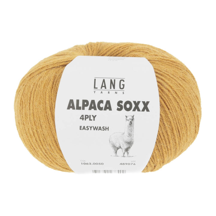 Lang Yarns Alpaca Soxx 4-fach - 100g, Farbe 1062.0050 Ocker – Alpaka und Polyamid bei Lieblingsgarn