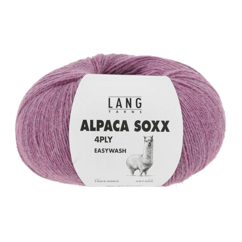 Lang Yarns Alpaca Soxx 4-fach - 100g, Farbe 1062.0065 Nelke Mélange – Alpaka und Polyamid bei Lieblingsgarn