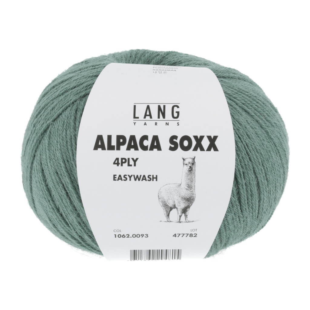 Lang Yarns Alpaca Soxx 4-fach - 100g, Farbe 1062.0093 Efeu – Alpaka und Polyamid bei Lieblingsgarn
