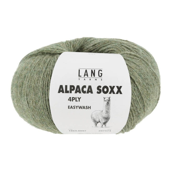 Lang Yarns Alpaca Soxx 4-fach - 100g, Farbe 1062.0097 Hellolive Mélange – Alpaka und Polyamid bei Lieblingsgarn