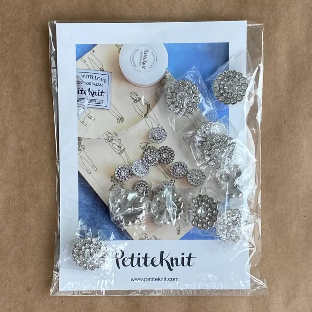 PetiteKnit Bling Knöpfe, 10 Stk. bei bei bei bei bei bei bei bei bei bei Lieblingsgarn
