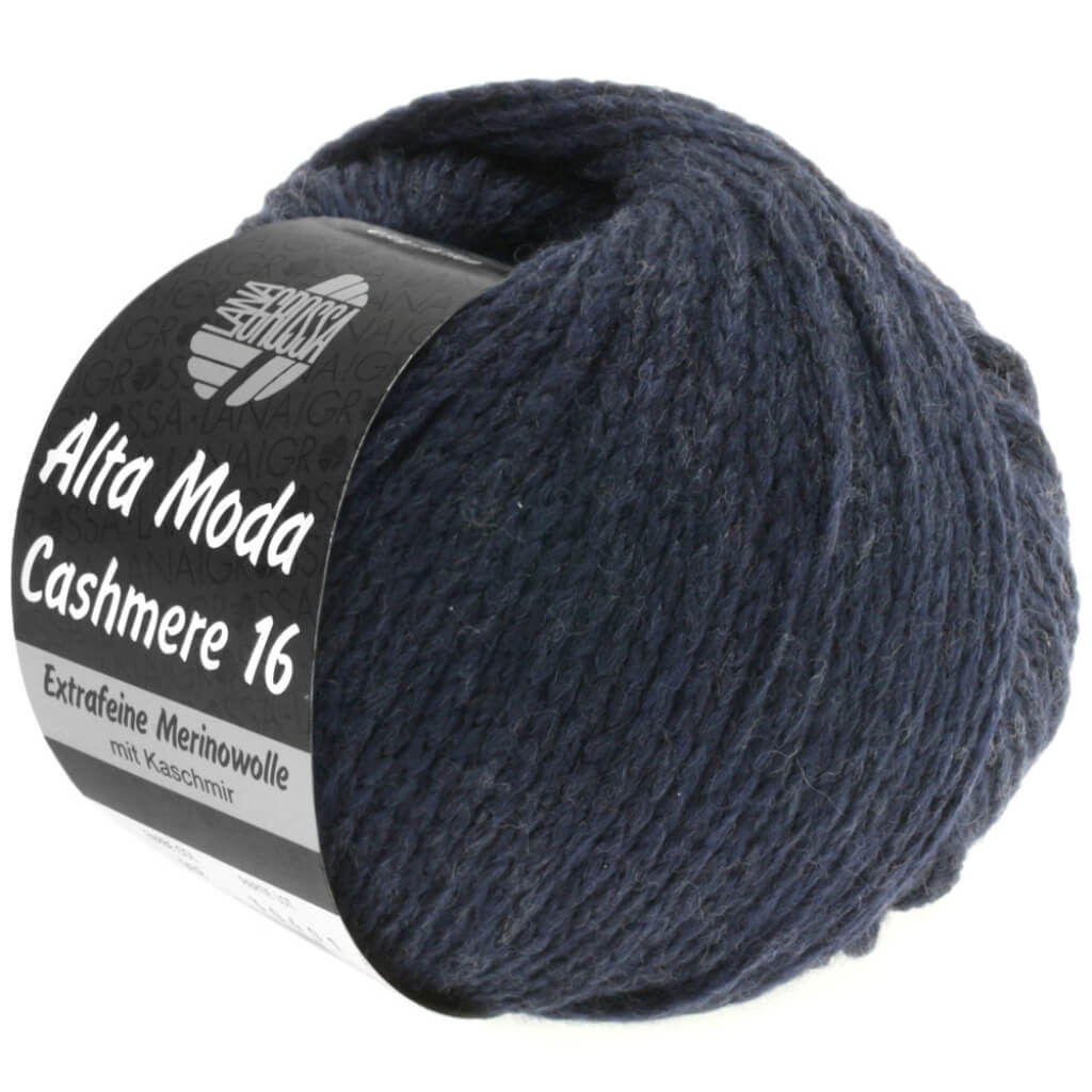 Lana Grossa Alta Moda Cashmere 16 50g, Farbe 11 Nachtblau – Kaschmir, Merino und Polyamid bei Lieblingsgarn