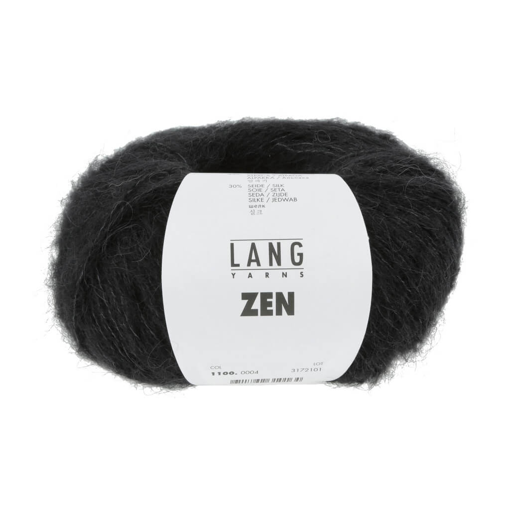 Lang Yarns Zen, Farbe 4 schwarz – Alpaka, Merino und Schurwolle bei Lieblingsgarn