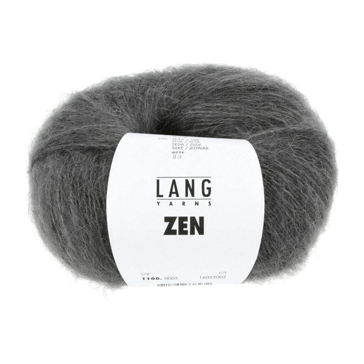 Lang Yarns Zen, Farbe 005 Grau Mélange – Alpaka, Merino und Schurwolle bei Lieblingsgarn