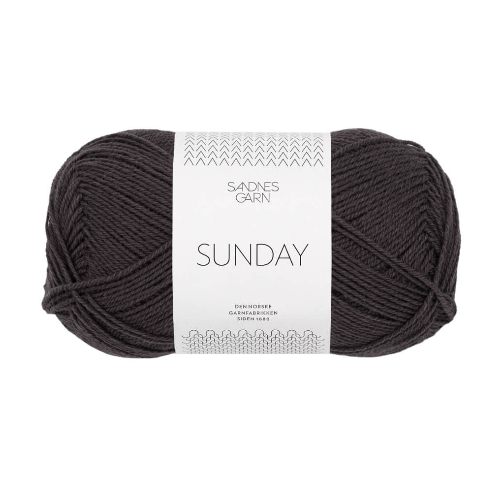 Sandnes Garn Sunday - 50g, Farbe 3800 Bristol Black – Merino bei Lieblingsgarn
