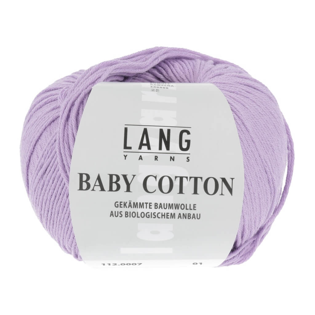 Lang Yarns Baby Cotton 50g, Farbe 112.0007 Lila – Baumwolle bei Lieblingsgarn