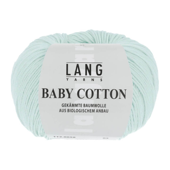 Lang Yarns Baby Cotton 50g, Farbe 112.0058 Mint Hell – Baumwolle bei Lieblingsgarn