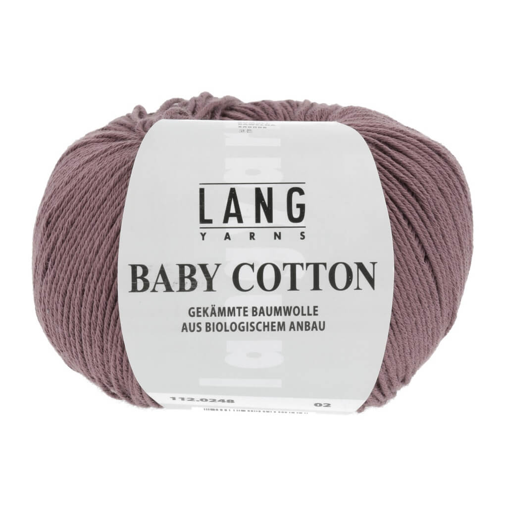 Lang Yarns Baby Cotton 50g, Farbe 112.0248 Altrosa Dunkel – Baumwolle bei Lieblingsgarn