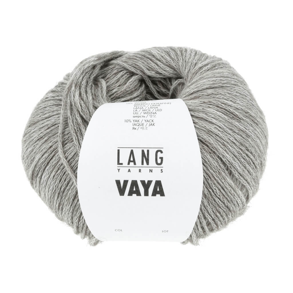 Lang Yarns Vaya, Farbe 23 Silber – Baumwolle, Merino und Yak bei Lieblingsgarn