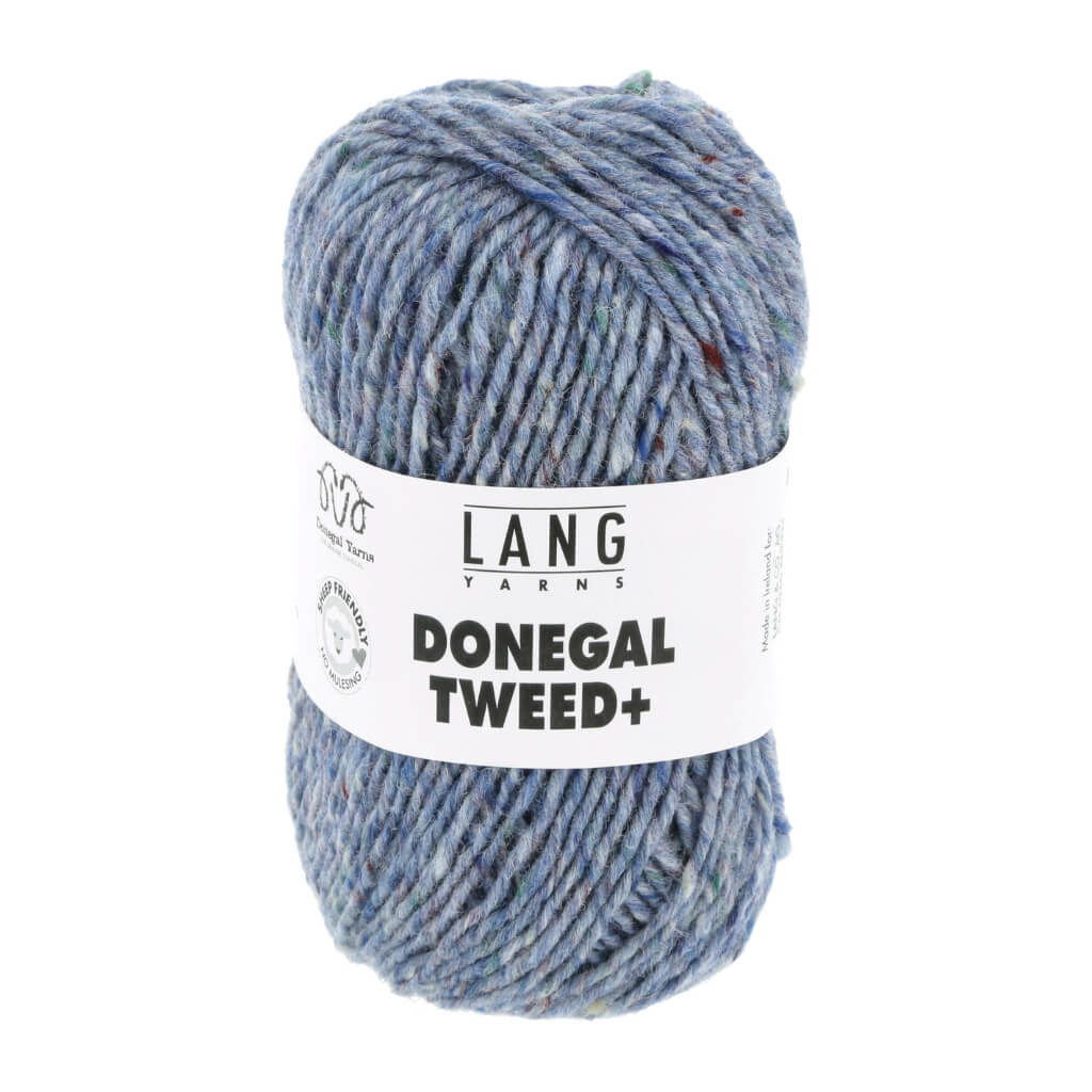Lang Yarns Donegal Tweed+, Farbe 020 hellblau bei Lieblingsgarn