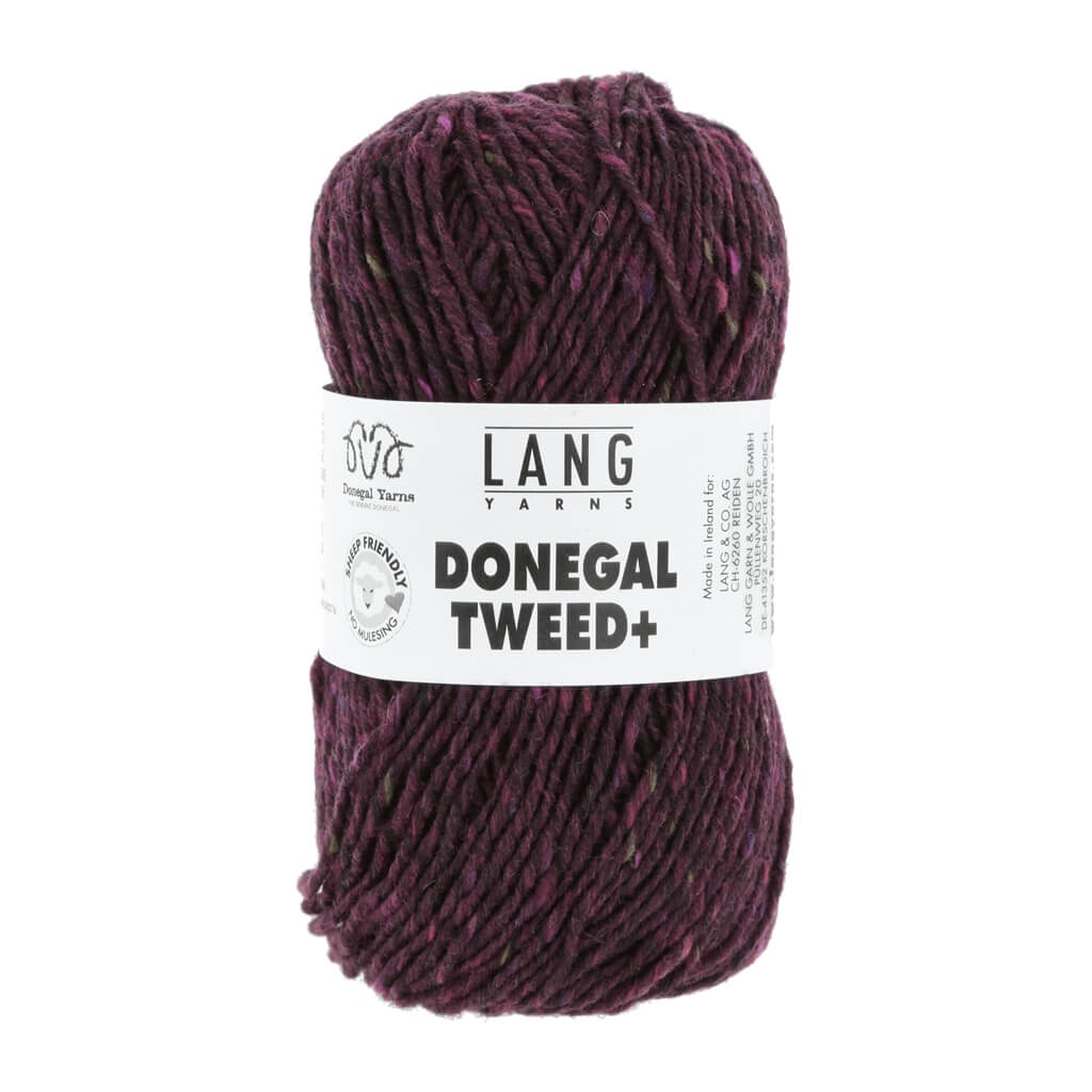 Lang Yarns Donegal Tweed+, Farbe 066 Beere bei Lieblingsgarn