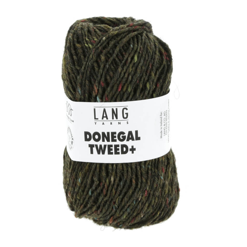 Lang Yarns Donegal Tweed+, Farbe 098 olive bei Lieblingsgarn