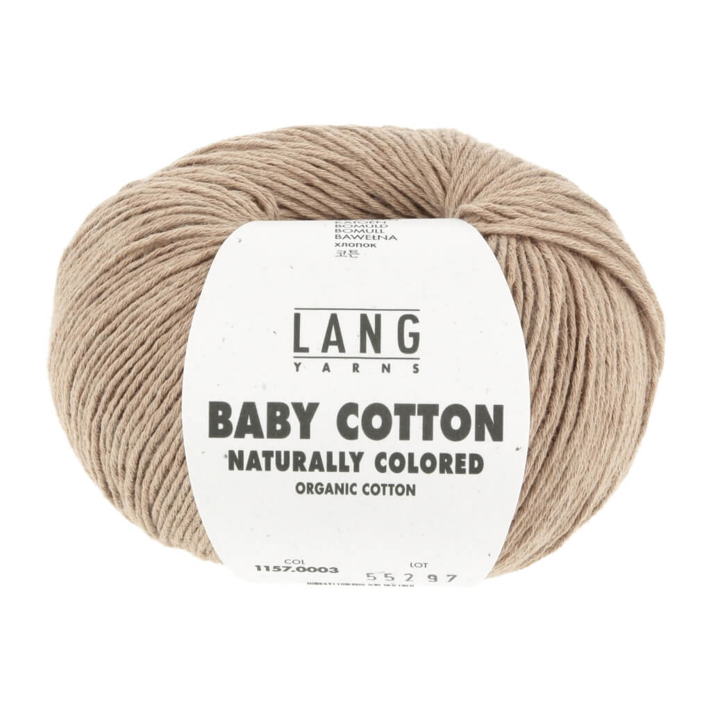 Lang Yarns Baby Cotton Naturally Colored, Farbe 003 Dark Brown – Baumwolle bei Lieblingsgarn