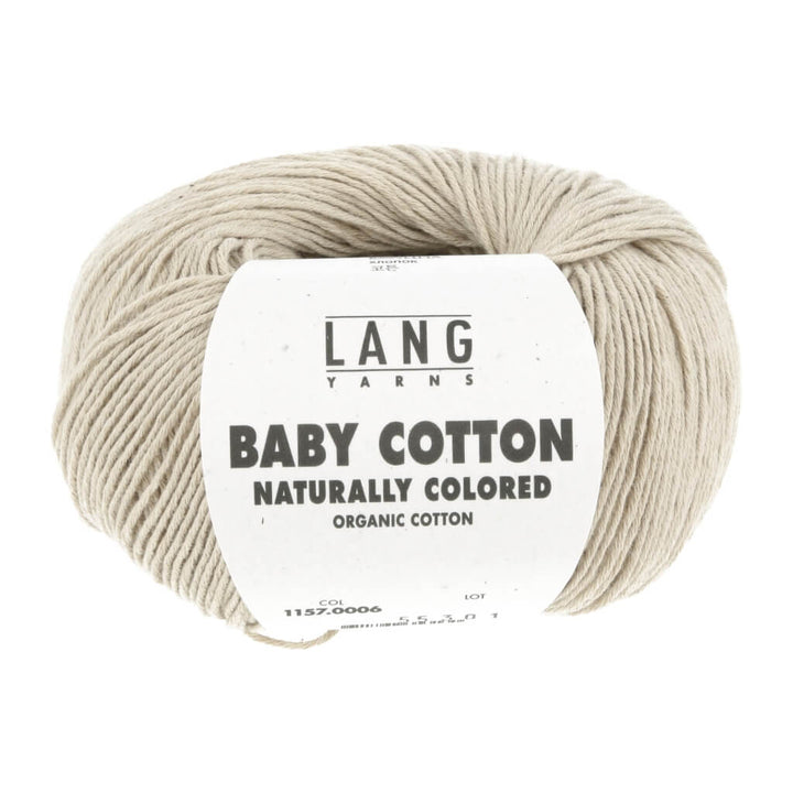 Lang Yarns Baby Cotton Naturally Colored, Farbe 006 Pale Green – Baumwolle bei Lieblingsgarn