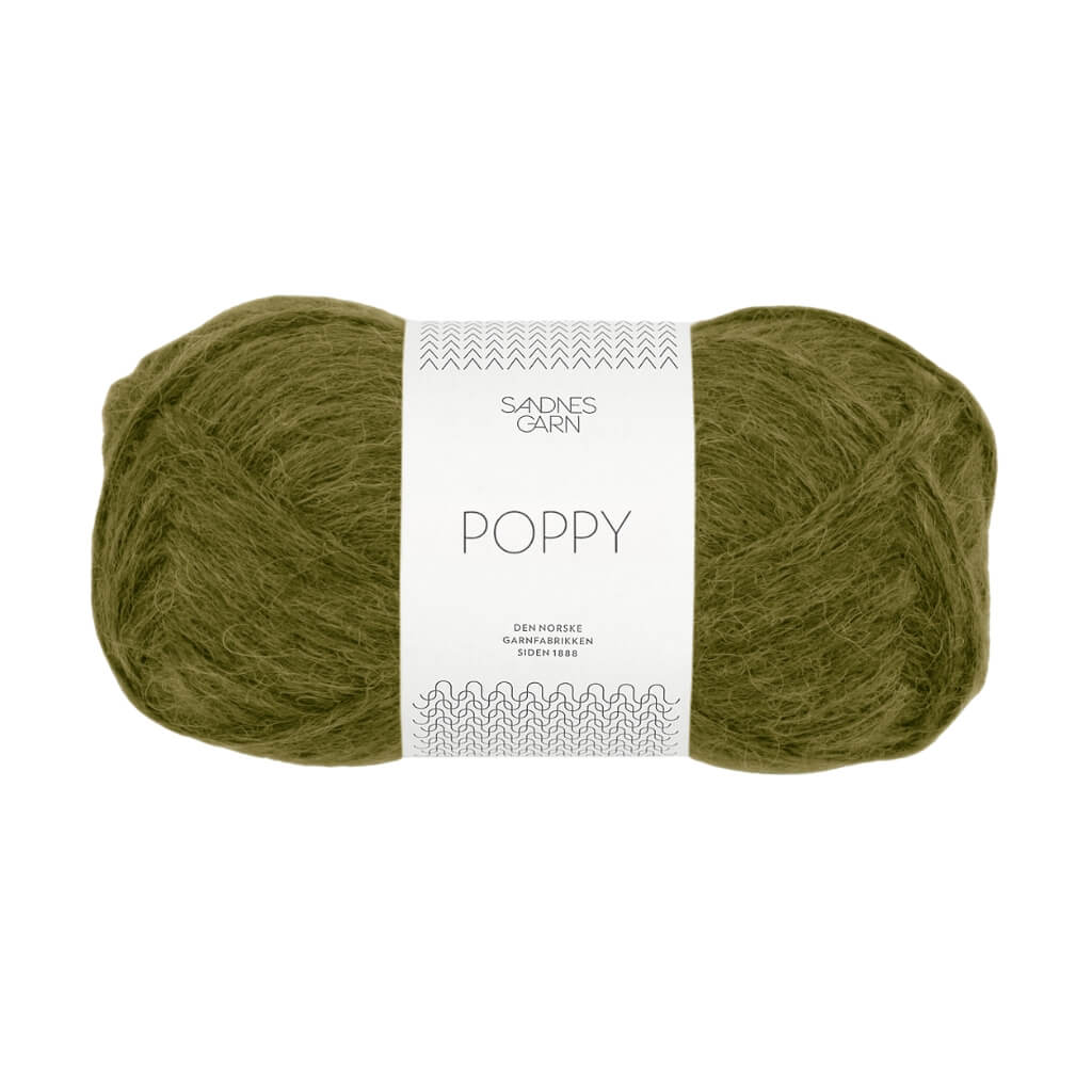 Sandnes Garn Poppy, Farbe 9563 moss green – Alpaka, Baumwolle und Merino bei Lieblingsgarn