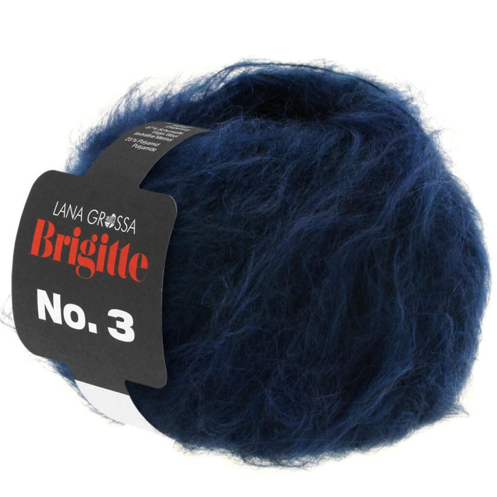 Lana Grossa Brigitte No. 3 25g, Farbe 12 Nachtblau – Merino, Mohair und Polyamid bei Lieblingsgarn