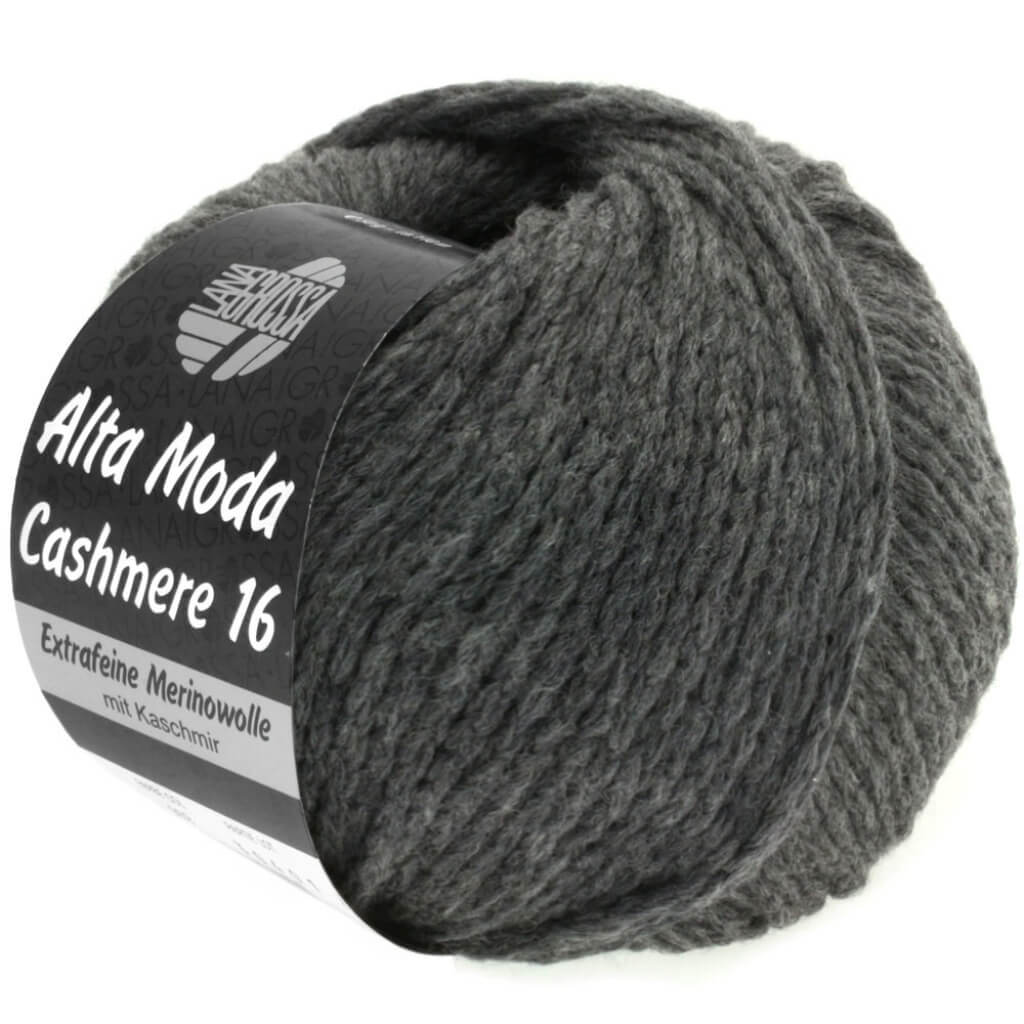 Lana Grossa Alta Moda Cashmere 16 50g, Farbe 13 Nachtgrau – Kaschmir, Merino und Polyamid bei Lieblingsgarn