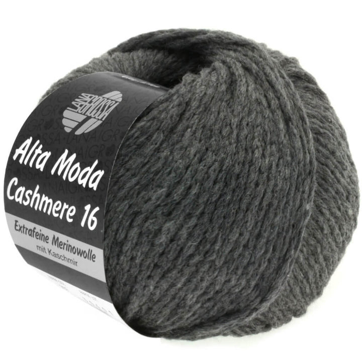Lana Grossa Alta Moda Cashmere 16 50g, Farbe 13 Nachtgrau – Kaschmir, Merino und Polyamid bei Lieblingsgarn