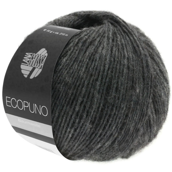 Lana Grossa Ecopuno, Farbe 15 Dunkelgrau – Alpaka, Baumwolle und Merino bei Lieblingsgarn