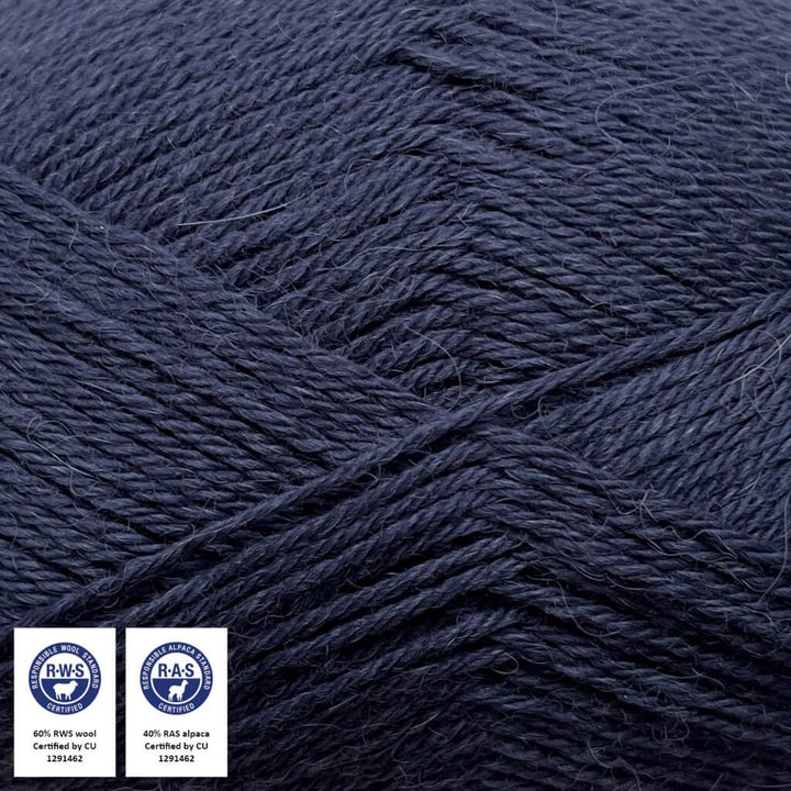 CaMaRose Lovfald, Farbe 1440 Marineblå – Alpaka und Merino bei Lieblingsgarn