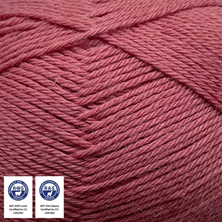 CaMaRose Lovfald, Farbe 1458 Støvet Rosa – Alpaka und Merino bei Lieblingsgarn