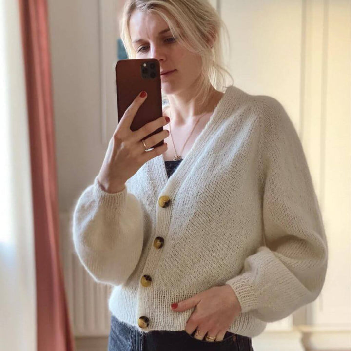 PetiteKnit Pattern Leichter Balloncardigan Strickanleitung - PetiteKnit (Heft) bei bei bei bei bei bei bei Lieblingsgarn