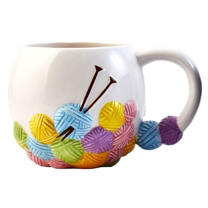 Hemline Tasse aus Keramik für Handarbeitsfans bei bei bei bei bei bei bei bei bei bei bei bei bei Lieblingsgarn