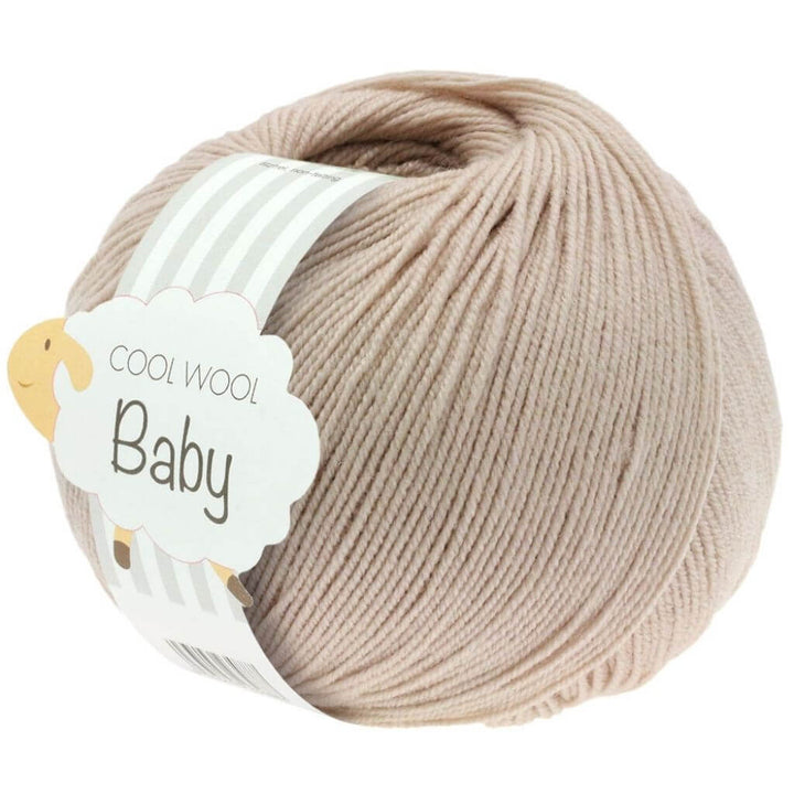 Lana Grossa Cool Wool Baby 50 g, Farbe 212 Beige – Schurwolle bei Lieblingsgarn