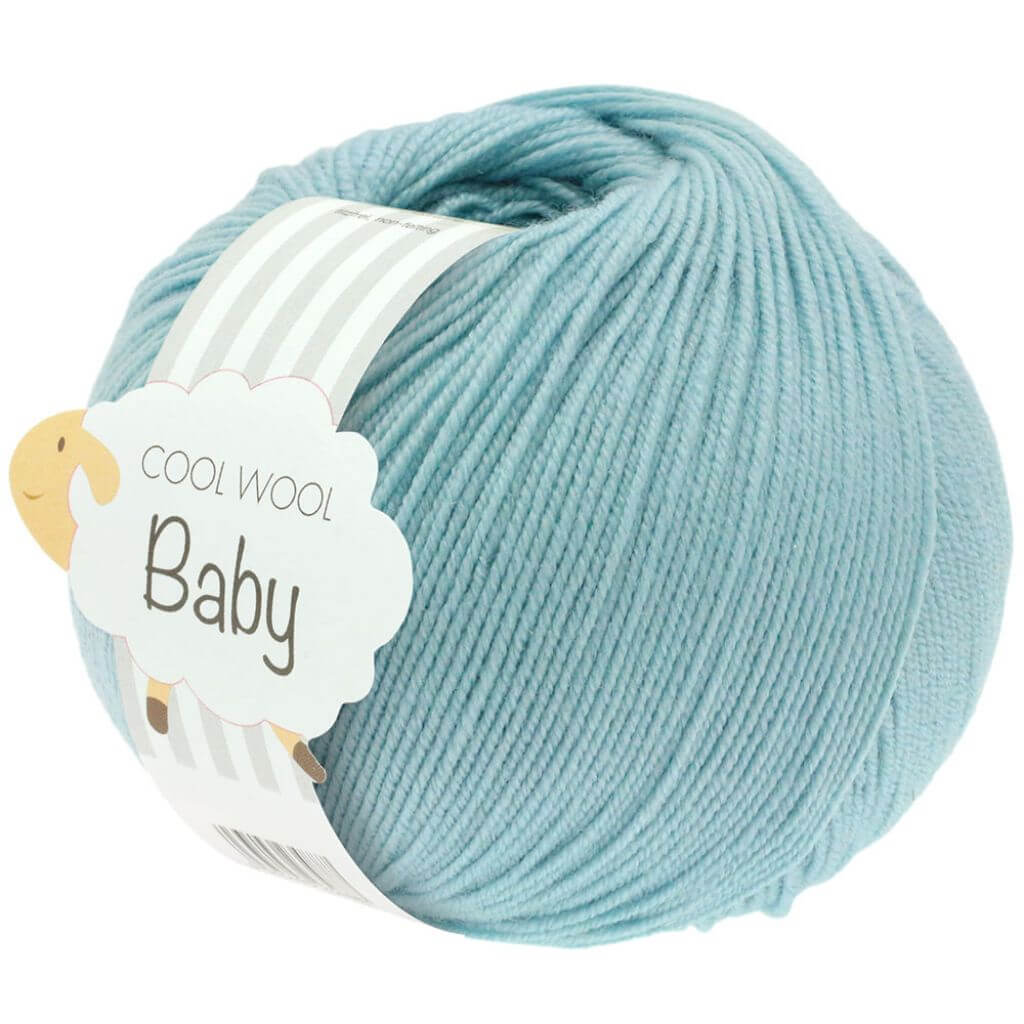 Lana Grossa Cool Wool Baby 50 g, Farbe 261 Mint – Schurwolle bei Lieblingsgarn