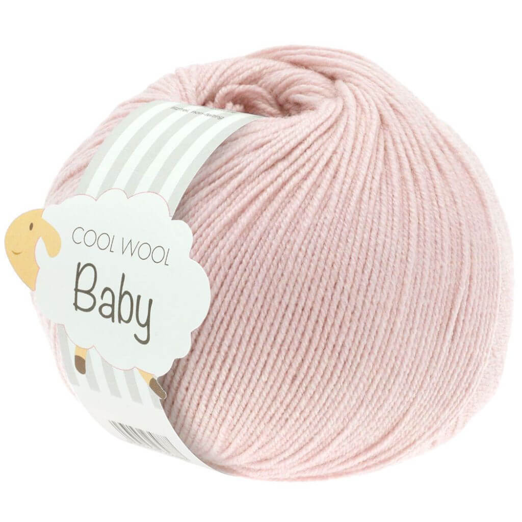Lana Grossa Cool Wool Baby 50 g, Farbe 267 Zartrosa – Schurwolle bei Lieblingsgarn