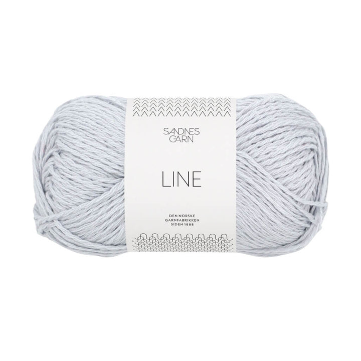 Sandnes Garn Line - 50g, Farbe 5811 arctic ice – Baumwolle, Leinen und Viskose bei Lieblingsgarn