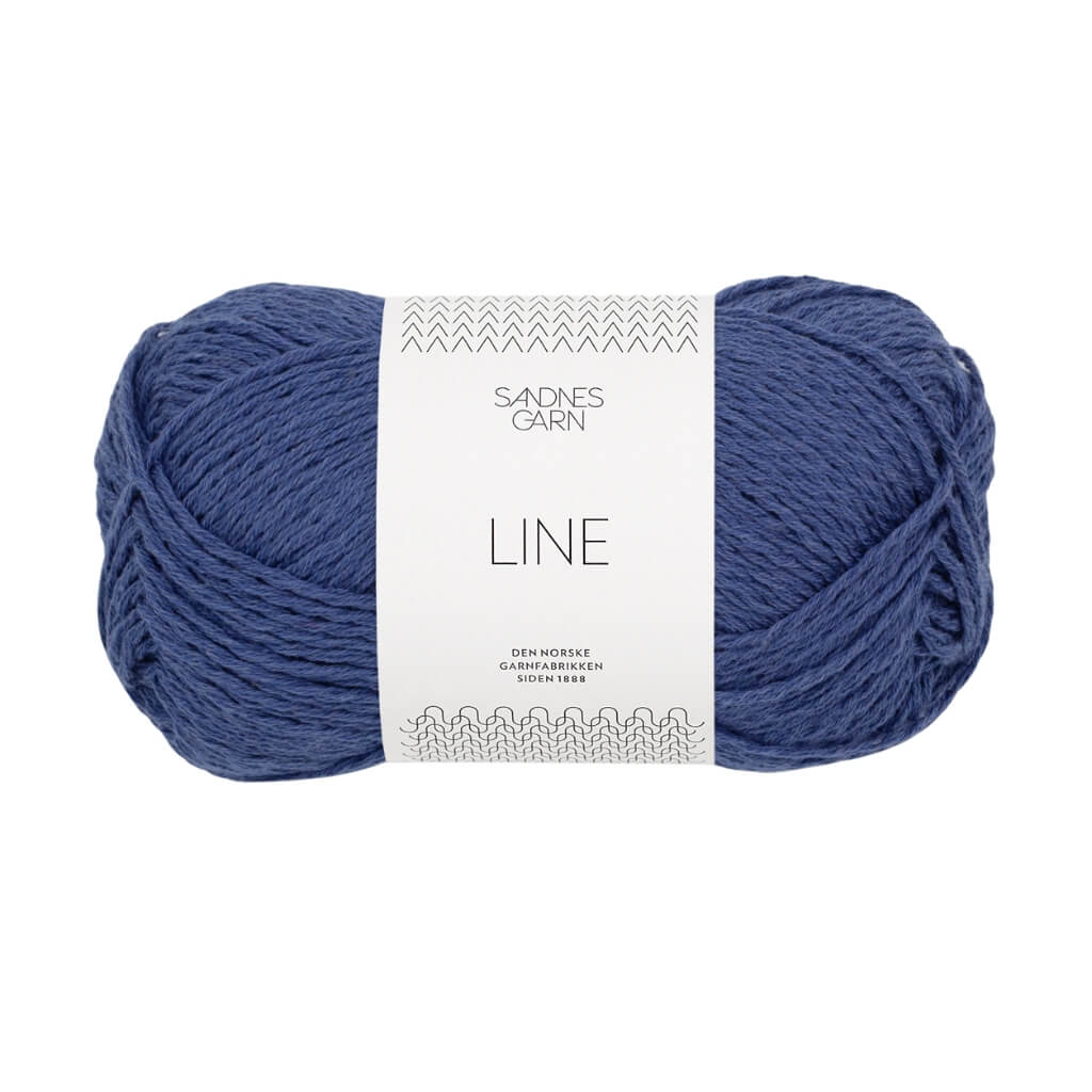 Sandnes Garn Line - 50g, Farbe 5863 blueprint – Baumwolle, Leinen und Viskose bei Lieblingsgarn