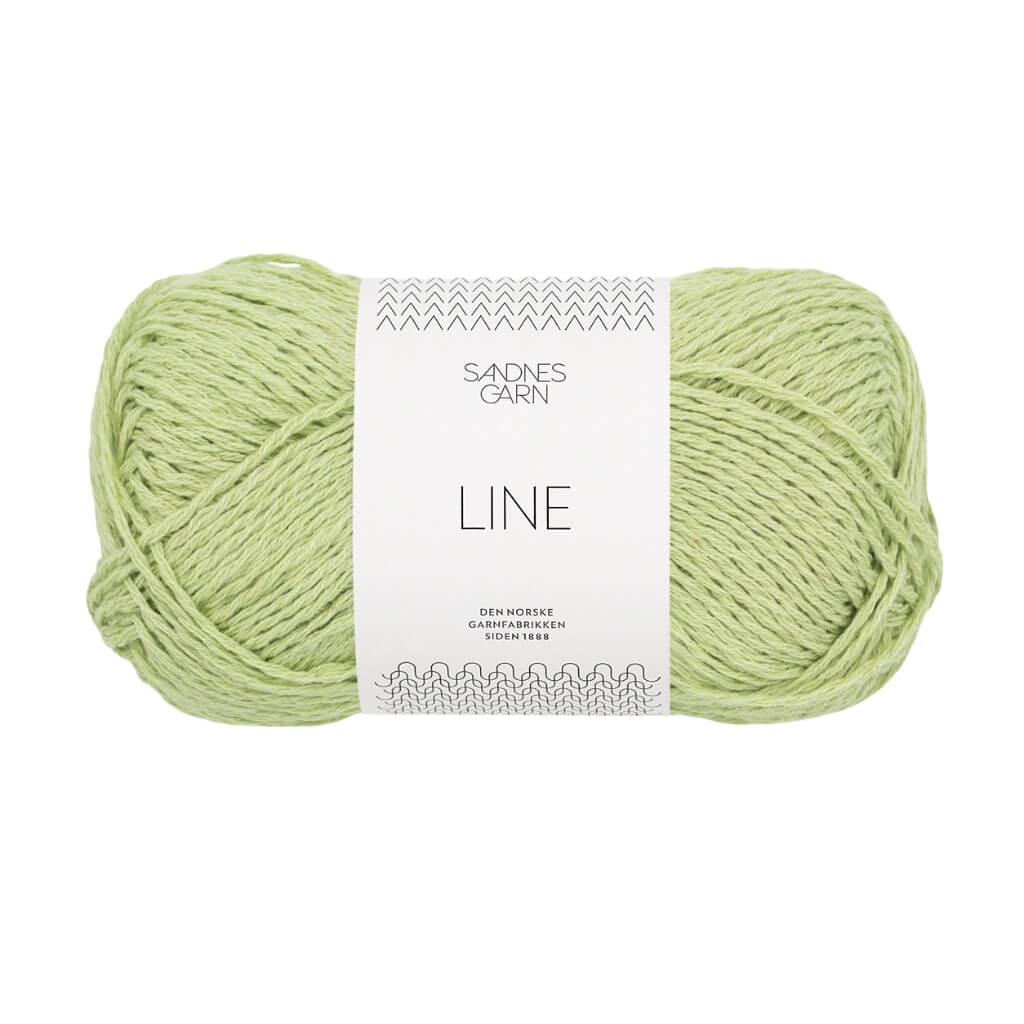 Sandnes Garn Line - 50g, Farbe 9523 lime punch – Baumwolle, Leinen und Viskose bei Lieblingsgarn