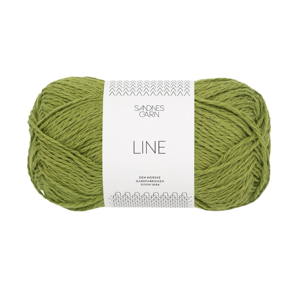 Sandnes Garn Line - 50g, Farbe 9564 matcha – Baumwolle, Leinen und Viskose bei Lieblingsgarn