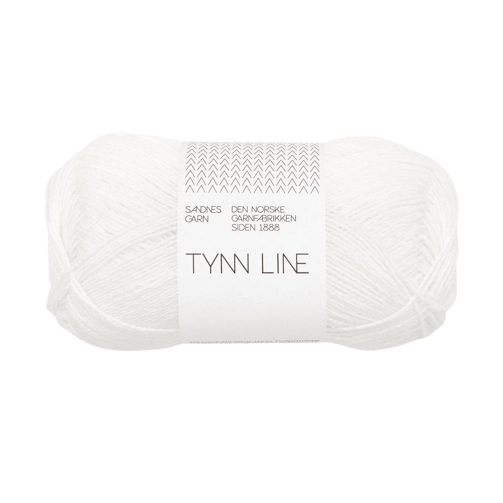 Sandnes Garn Tynn Line, Farbe 1001 white – Baumwolle, Leinen und Viskose bei Lieblingsgarn