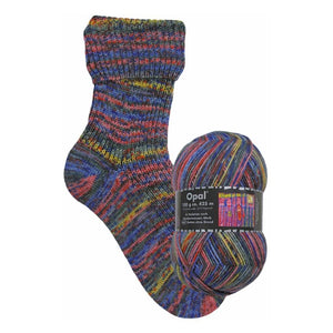 Opal Hundertwasser III Sockenwolle - 100g