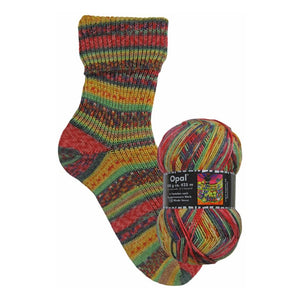 Opal Hundertwasser III Sockenwolle - 100g