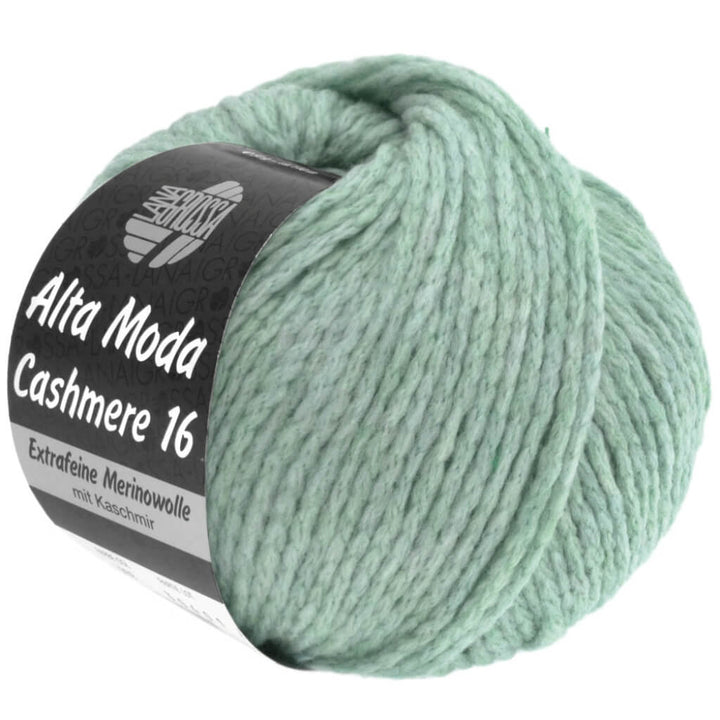 Lana Grossa Alta Moda Cashmere 16 50g, Farbe 34 Minttürkis – Kaschmir, Merino und Polyamid bei Lieblingsgarn