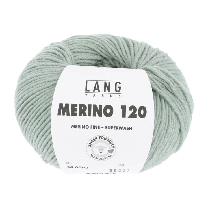 Lang Yarns Merino 120, Farbe 34.0092 Hellsalbei – Merino und Schurwolle bei Lieblingsgarn