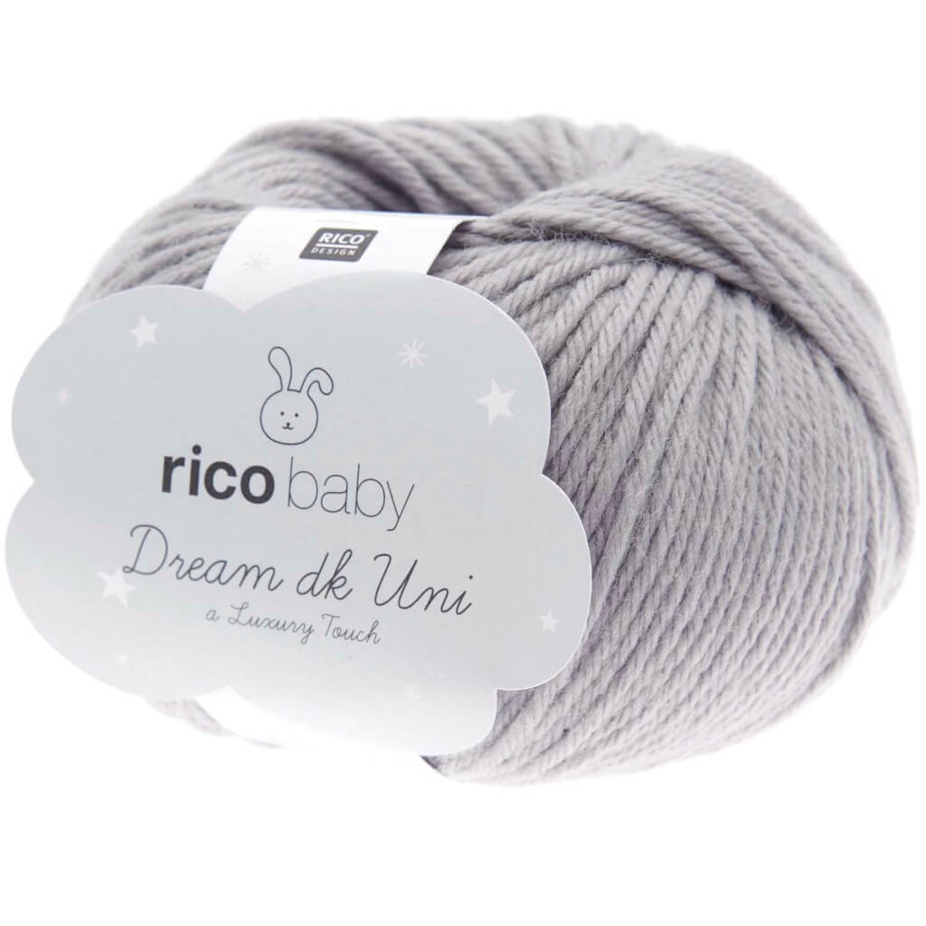 Rico Design Baby Dream Uni DK, Farbe 25 steingrau – Acryl und Polyamid bei Lieblingsgarn
