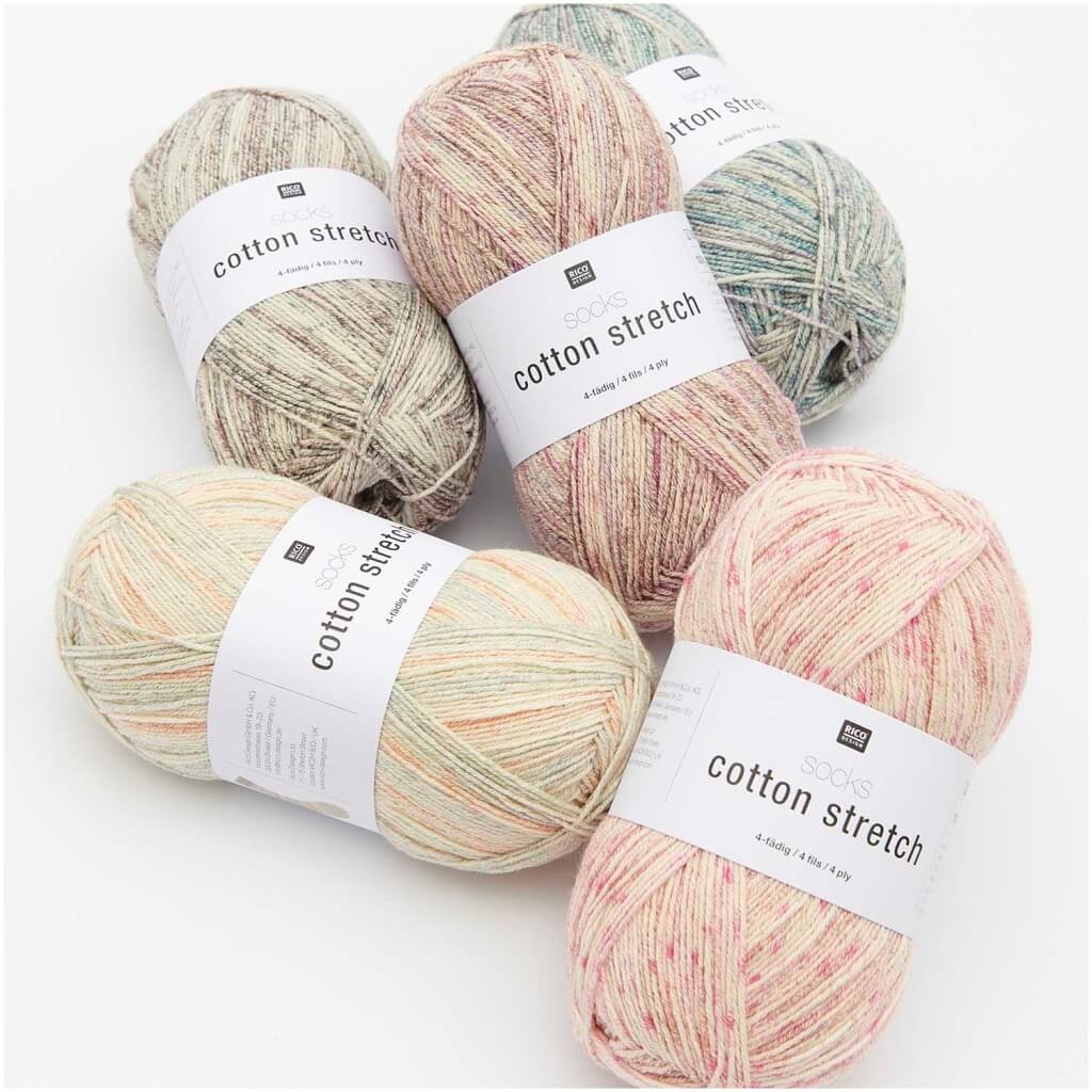 Rico Design Socks Cotton Stretch 4-fädig bei bei bei bei bei bei bei bei bei bei bei bei bei bei Lieblingsgarn