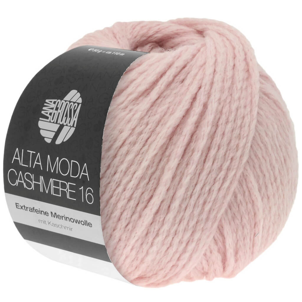 Lana Grossa Alta Moda Cashmere 16 50g, Farbe 39 Zartrosa – Kaschmir, Merino und Polyamid bei Lieblingsgarn