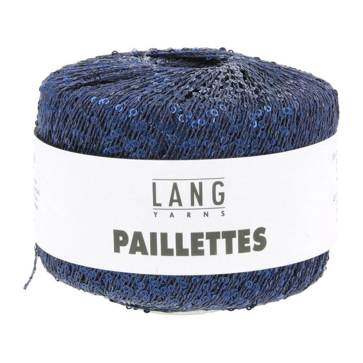 Lang Yarns Paillettes, Farbe 010 Stahlblau – Synthetik bei Lieblingsgarn