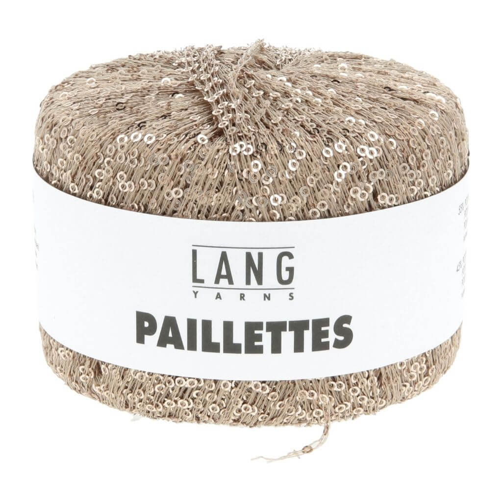 Lang Yarns Paillettes, Farbe 026 Sand – Synthetik bei Lieblingsgarn