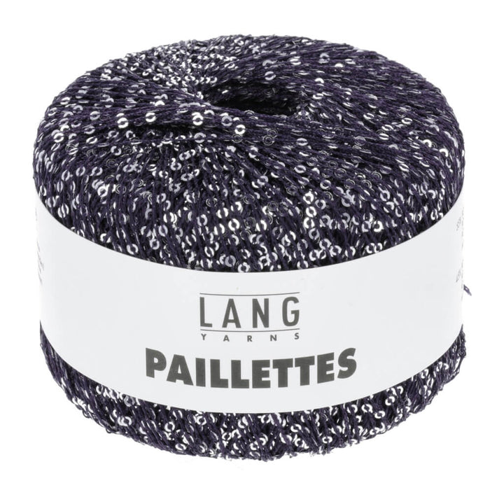 Lang Yarns Paillettes, Farbe 035 Marine/Silber – Synthetik bei Lieblingsgarn