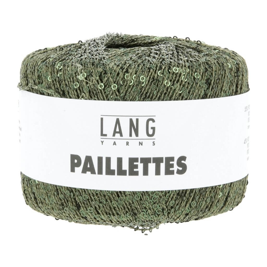 Lang Yarns Paillettes, Farbe 099 Krokodilgrün – Synthetik bei Lieblingsgarn